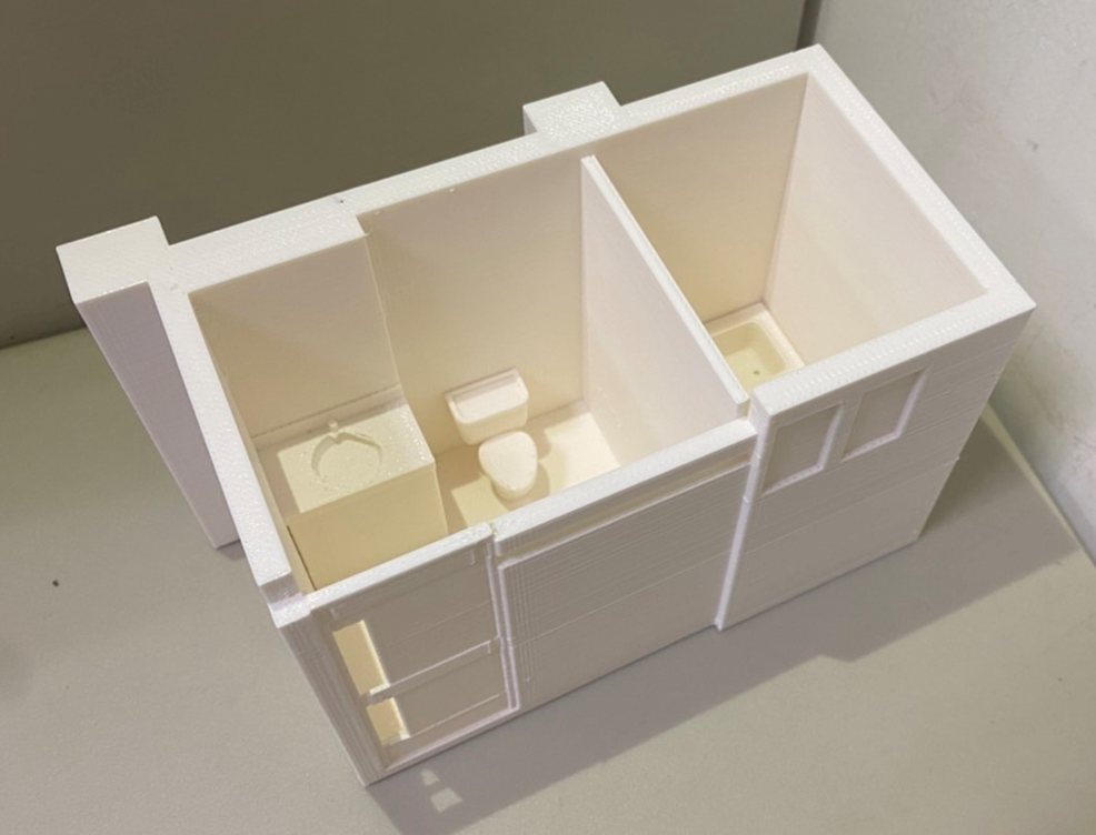圖4、建案浴室之3D列印成果