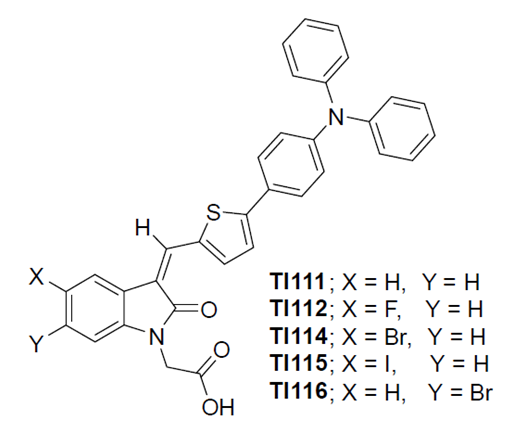 新型羥吲哚光敏劑化學結構