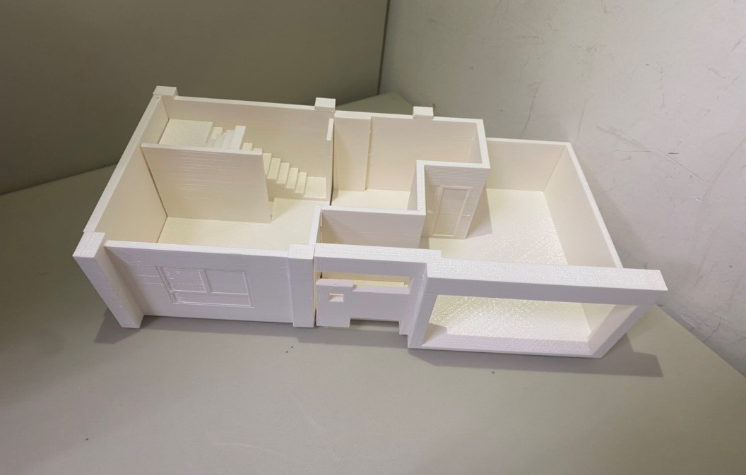 圖7、一樓空間格局的3D列印模型